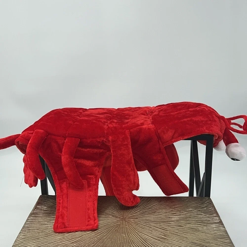 Medium Red Plush Pet Lobster Crab Costume - NWOT